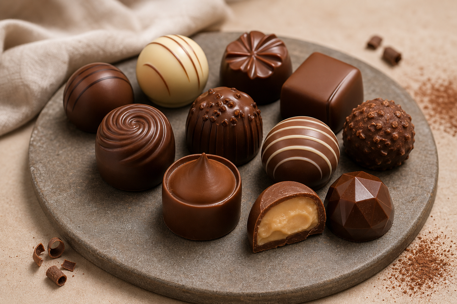 Bombons selecionados